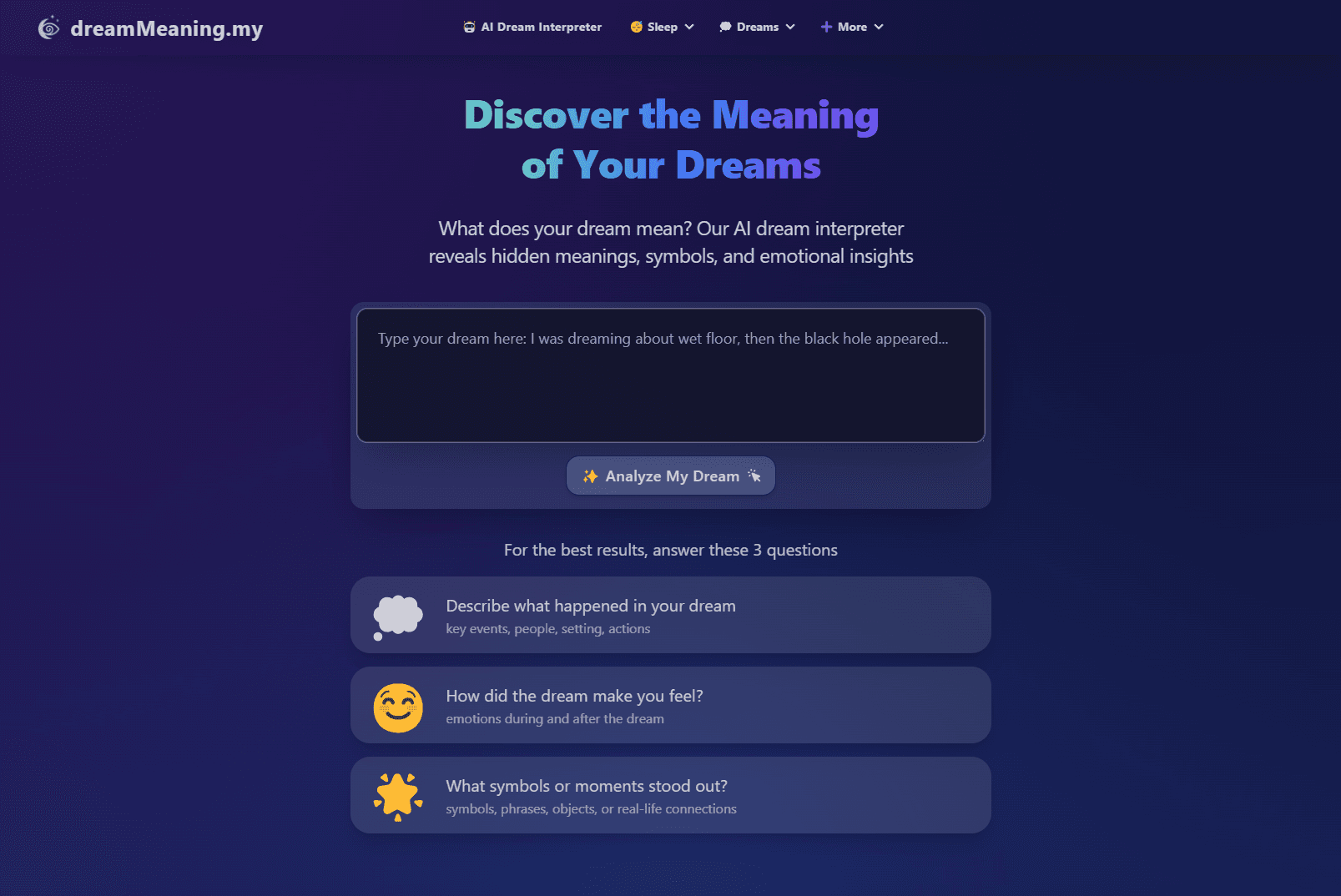 AI Dream Interpretation - Product Image