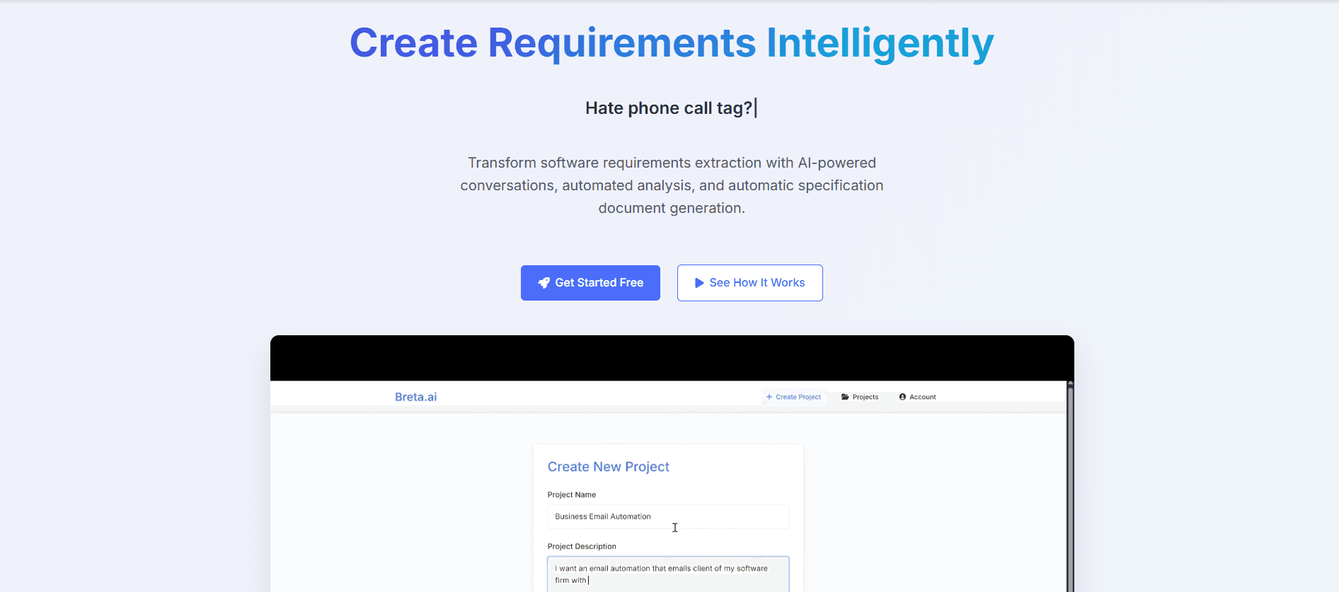 Breta.ai - AI Requirements Analysis for Building with Generative AI - Product Image