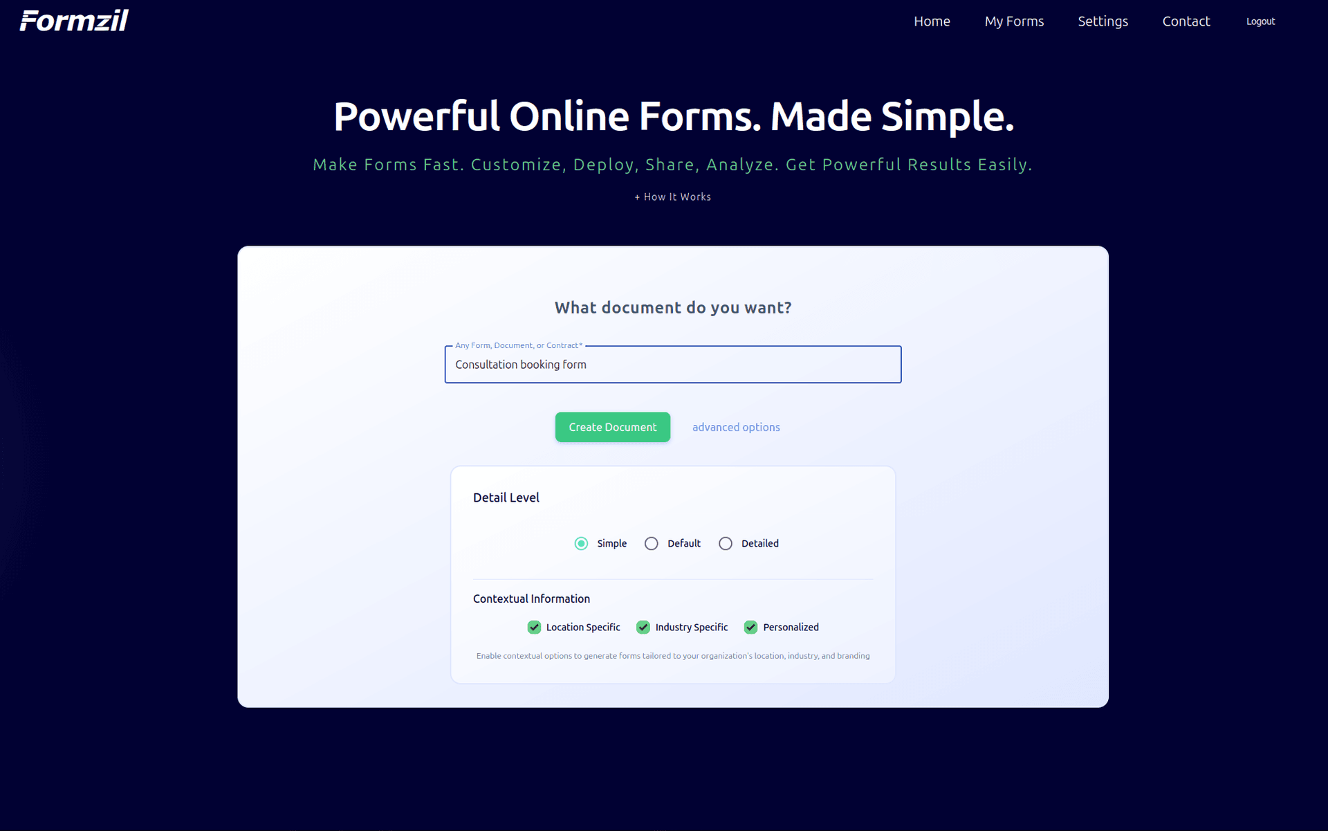 Formzil - Instant Online Forms - Product Image