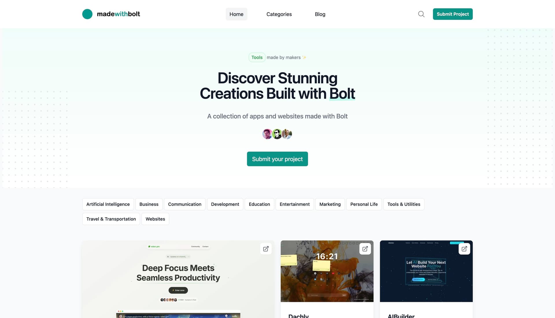 Made with Bolt - Product Image
