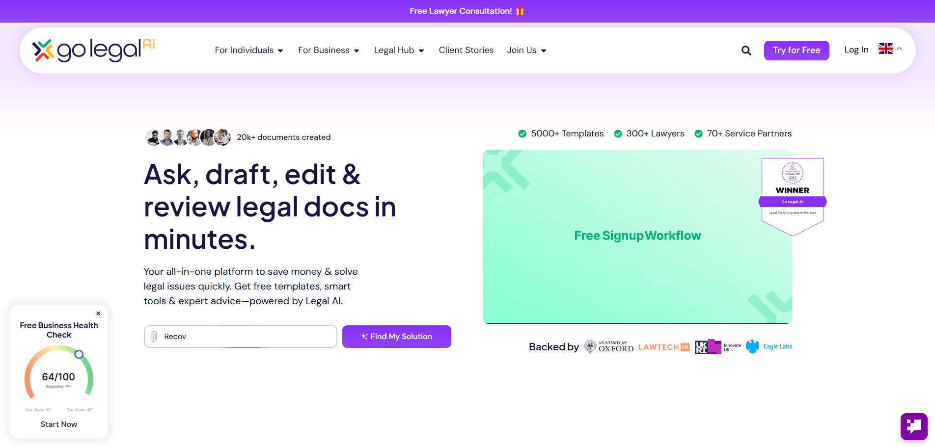 Go Legal Ai - Product Image
