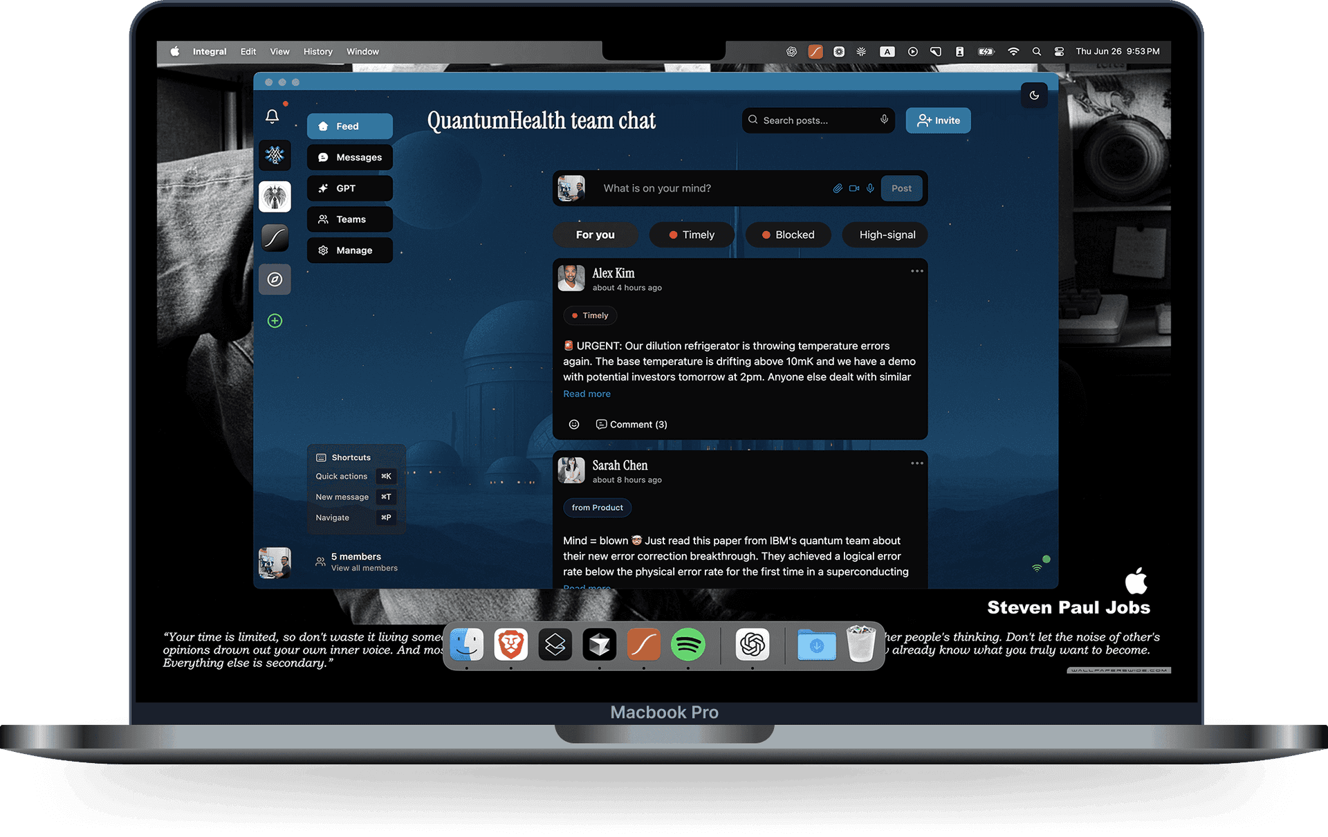 Integral: AI-native Slack alternative - Product Image