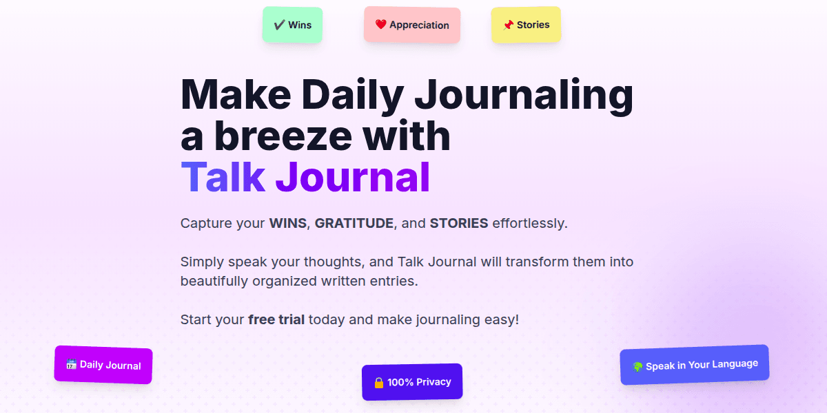 Talk Journal - Product Image