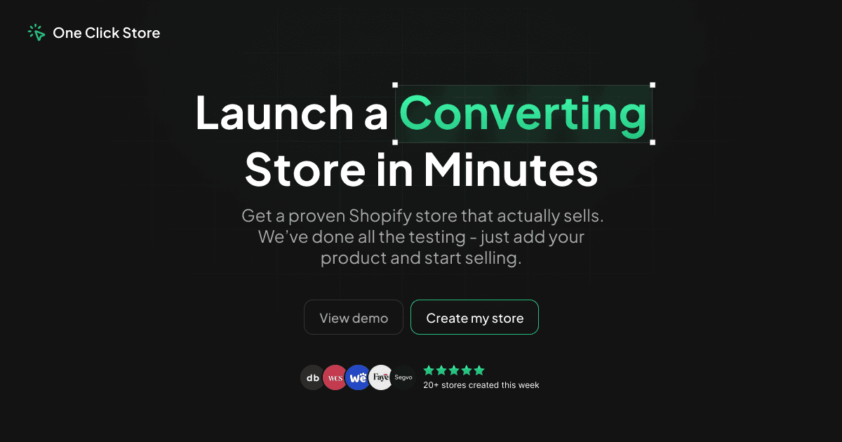One Click Store - Product Image