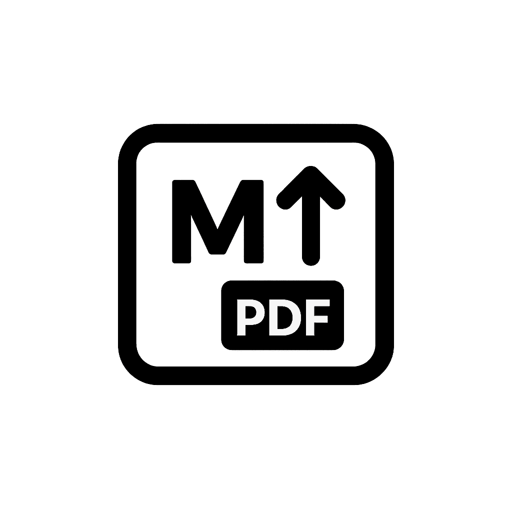 Markdown to pdf logo