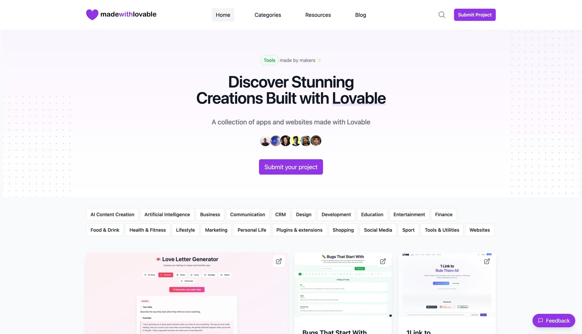 Made with Lovable - Product Image