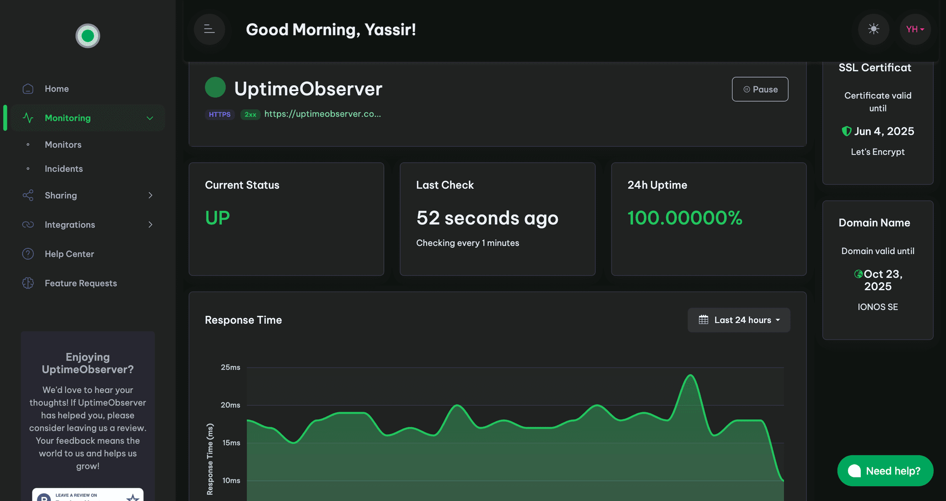 UptimeObserver - Product Image