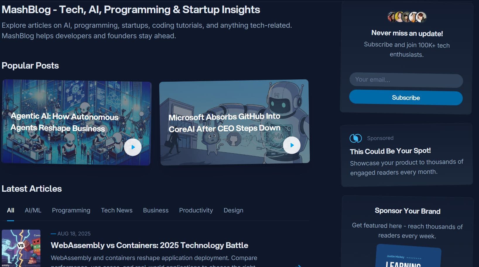 MashBlog - Product Image
