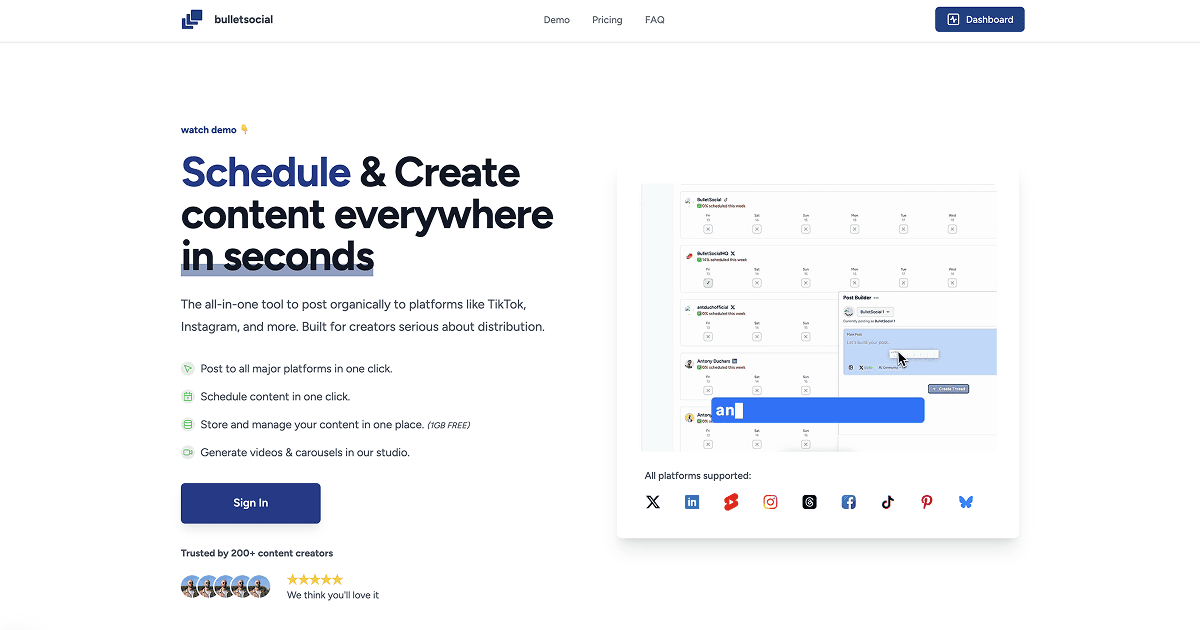 Bulletsocial - Product Image