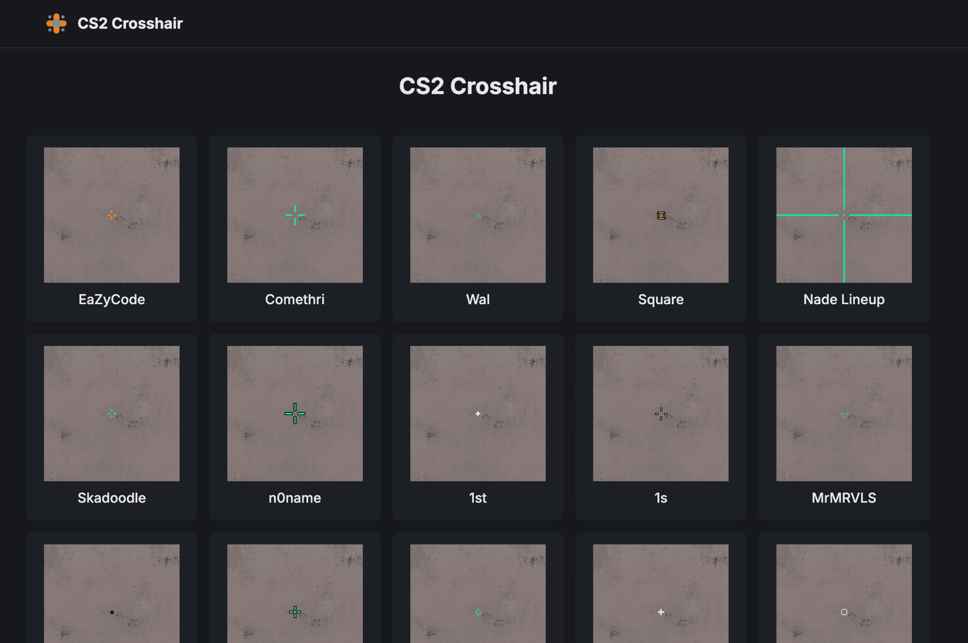 CS2 Crosshair Database - Product Image