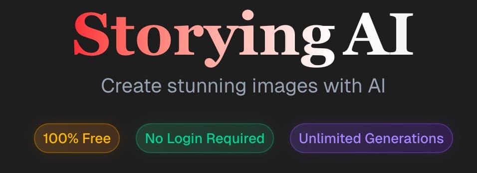 Storying AI-free-to-use AI image generator tools. logo