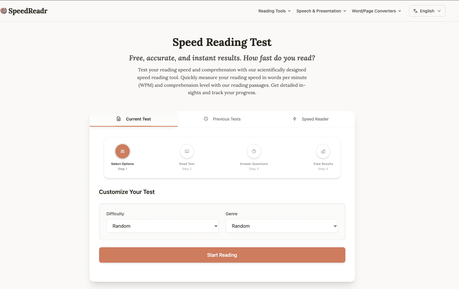 Speedreadr - Product Image