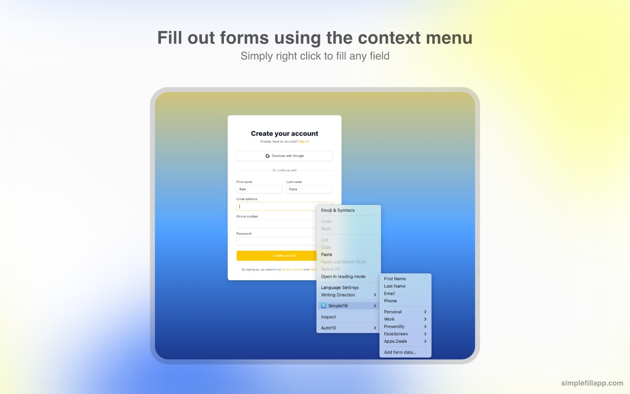 SimpleFill Cover Image